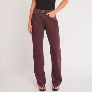 NWOT PTCL JEANS Mid Rise Overdye Non Stretch Straight Leg Jean Women’s SZ 27